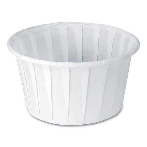 SOLO Paper Portion Cups, ProPlanet Seal, 4 oz, White, 250/Bag, 20 Bags/Carton (400)