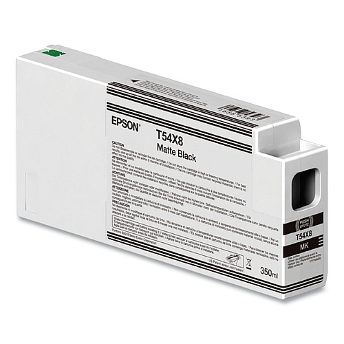 Epson T54X800 (T54X) UltraChrome HD Ink, 350 mL, Matte Black