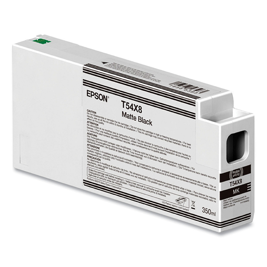 Epson T54X800 (T54X) UltraChrome HD Ink, 350 mL, Matte Black