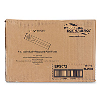 Ecosense Renewable Plant Starch Cutlery, Individually Wrapped, Fork, 7