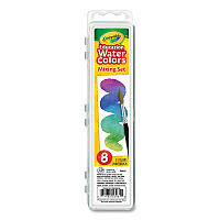 Crayola Watercolor Mixing Set, 7 Assorted Colors, Palette Tray (530081)