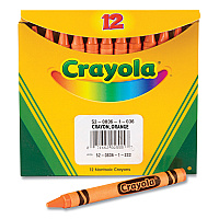 Crayola Bulk Crayons, Orange, 12/Box (520836036)