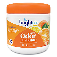 Bright Air Super Odor Eliminator, Mandarin Orange and Fresh Lemon, 14 oz Jar (900013EA)