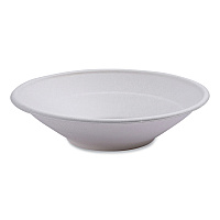 Vanguard Renewable And Compostable Sugarcane Bowls, 24 Oz White, 400/carton