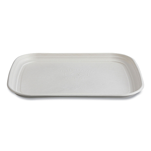 Regalia Sugarcane Servingware, Platter, 13 X 17, White, 100/carton