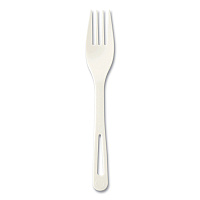 Cutlery Dispenser Refills, Fork, White, 100/bag, 10 Bags/carton