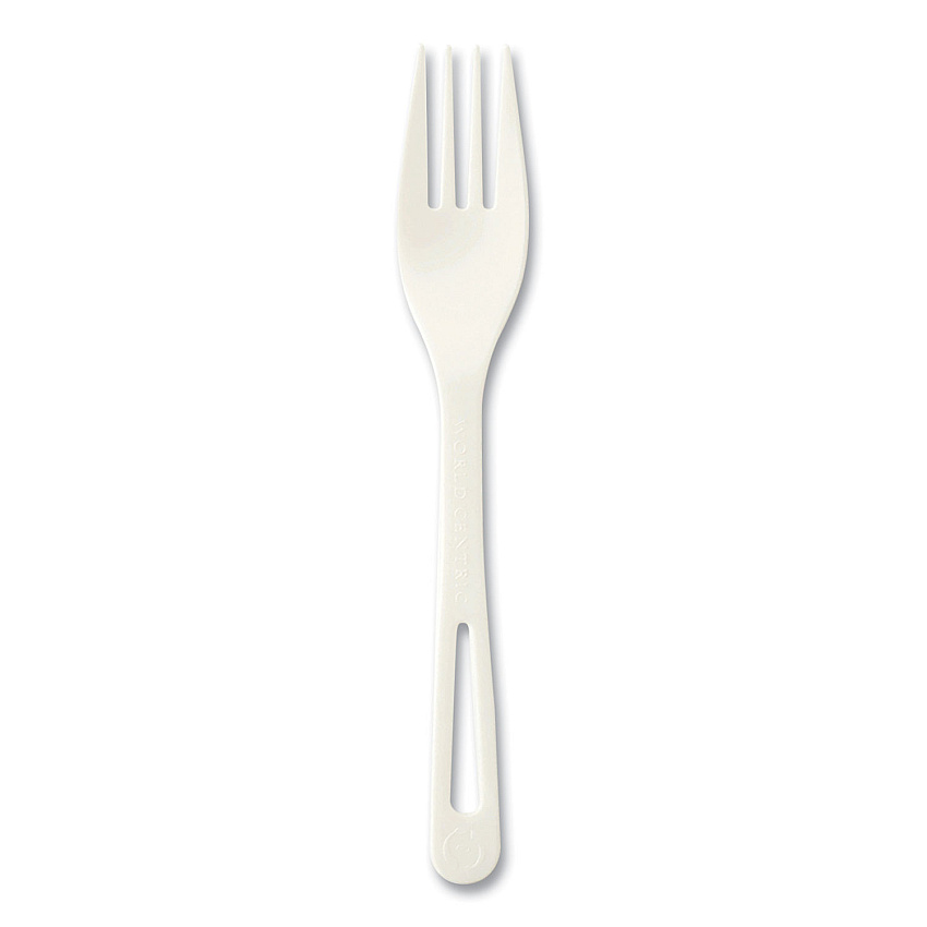 Cutlery Dispenser Refills, Fork, White, 100/bag, 10 Bags/carton