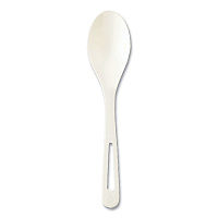Cutlery Dispenser Refills, Spoon, White, 100/bag, 10 Bags/carton