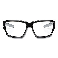 ergodyne Skullerz BALDR Safety Glasses, Black Nylon Impact Frame, Anti-Fog Clear Polycarbonate Lens (57003)