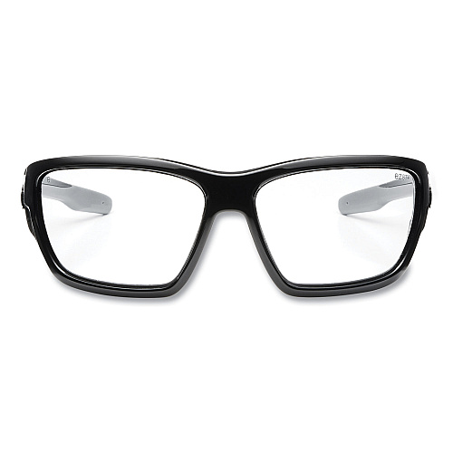 ergodyne Skullerz BALDR Safety Glasses, Black Nylon Impact Frame, Anti-Fog Clear Polycarbonate Lens (57003)