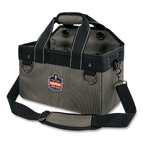 ergodyne Arsenal 5844 Bucket Truck Tool Bag with Tethering Attachment Points, 8 Compartments, 13 x 7.5 x 7.5, Gray (13742)