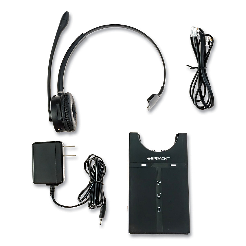 Spracht ZuM Maestro DECT Monaural Over The Head Headset, Black (HS2018)