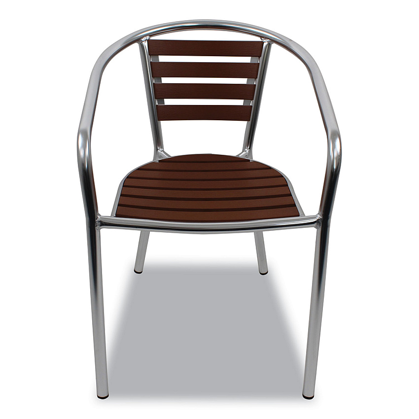 JMC Furniture Pinzon Series Chairs, Support Up to 300 lb, 18" Seat Height, Tan/Silver Seat, Tan/Silver Back, Silver Base (PINACTAN)