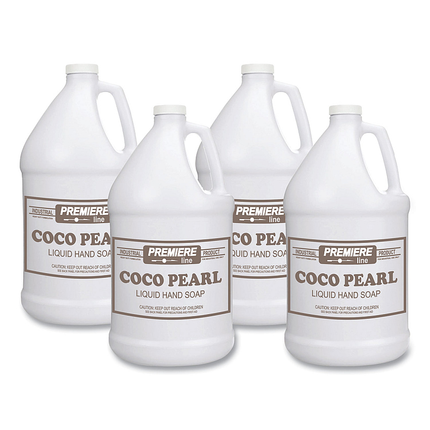 Kess Coco Pearl Liquid Hand Soap, Coconut Scent, 128 oz, 4/Carton