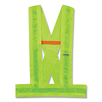 ergodyne GloWear 8140BA Class 1 Breakaway Sash, Polyester, Medium/Large, Lime (27014)