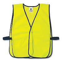 ergodyne GloWear 8010HL Non-Certified Economy Vest, Polyester, One Size Fits Most, Lime (20020)