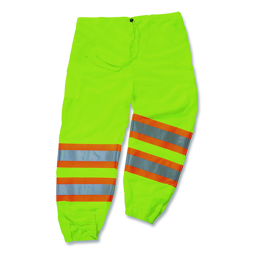 ergodyne GloWear 8911 Class E Two-Tone Pants, Small/Medium, Lime (22963)