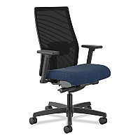 HON Ignition 2.0 4-Way Stretch Mid-Black Mesh Task Chair, Supports Up to 300 lb, 17