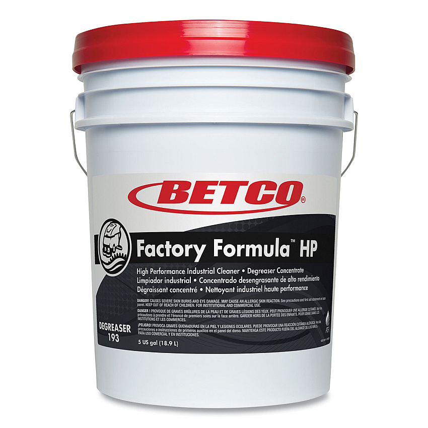 Betco Factory Formula HP Cleaner Degreaser, 5 gal Bucket (1930500)