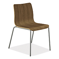 HON Ruck Laminate Chair, Supports Up to 300 lb, 18" Seat Height, Pinnacle Seat/Back, Silver Base (RUCK1LPINCP8)