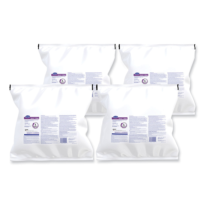 Diversey Oxivir 1 Wipes, 1-Ply, 11 x 12, Cherry Almond Scent, 160/Refill Pack, 4 Packs/Carton (100850925)