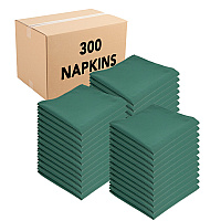 Mariposa Poly Spun Napkin 20x20 Green - Case Of 300 (NAP-GREEN-SPUN-CS)