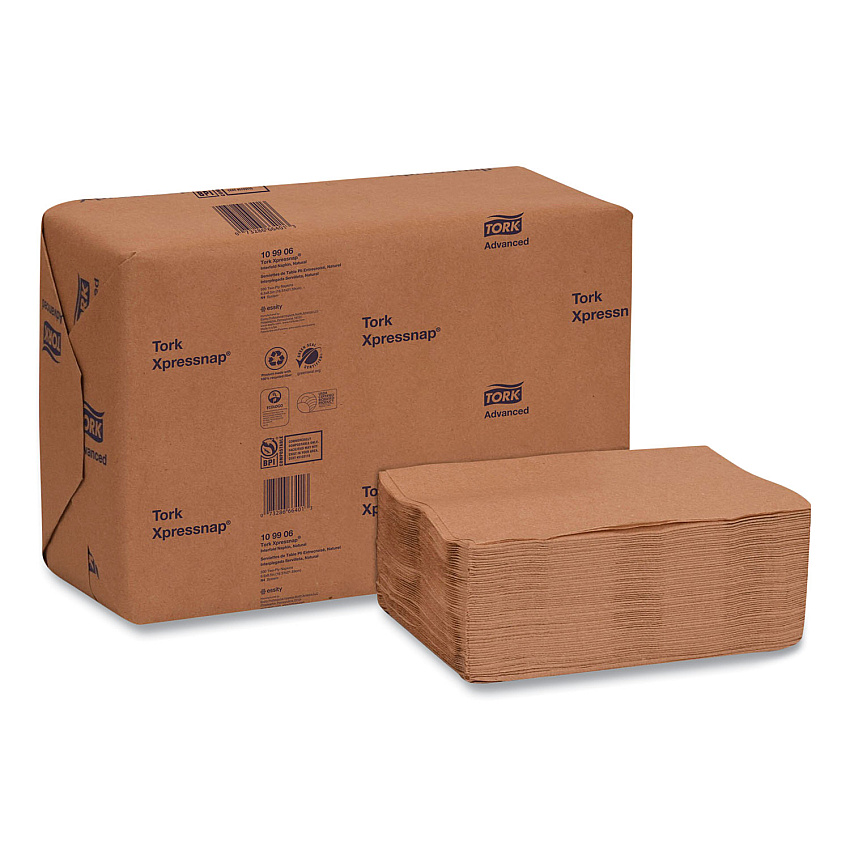 Tork&reg; Xpressnap Interfold Napkins, 2-Ply, 500 Napkins, 12 Packs (109906)