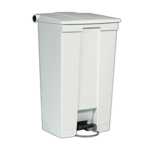 Legacy Step-on Receptacle, 23 Gal, Plastic, White
