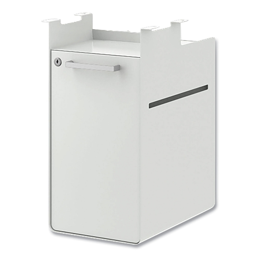 HON Fuse Undermount Storage Pedestal, 1 Shelf/1 Cubby, Left/Right Orientation, White, 10 x 14.37 x 20 (HAUFHR15PJWL)