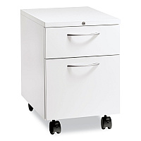 HON Flagship Mobile Pedestal, Left/Right, 2-Drawer: Box/File, Letter, White, 15 x 22.88 x 22 (15923ALPJW)