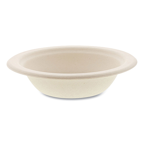 Boardwalk&reg; Bagasse Round Bowl, 12 oz, Natural, 1,000/CT (BWKBOWL12NPFA)