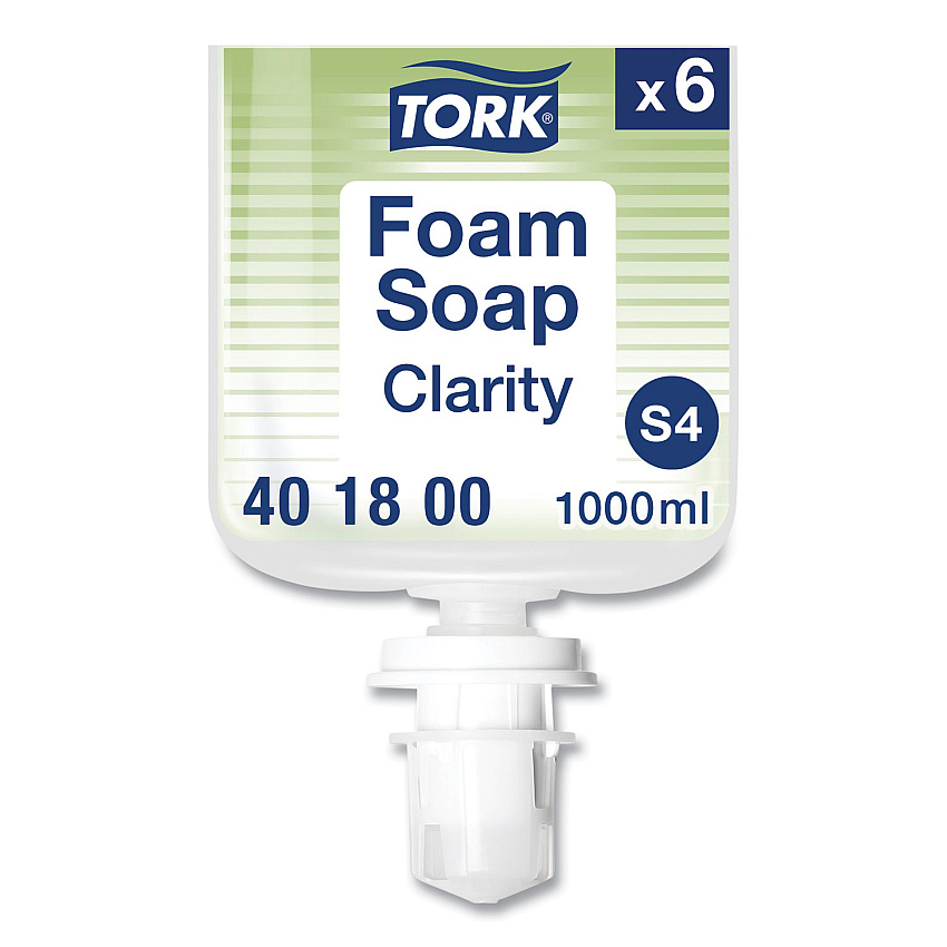 Tork Clarity Hand Soap Refill, Unscented, 1 L, 6/Carton (401800)