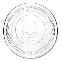 Vegware 96 Series Cold Cup Lids, Compostable, Fits 96-Series Cups,1,000/Carton (C96FCH)