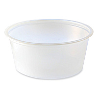 Fabri-Kal Portion Cups, 3.25 oz, Translucent, 125/Sleeve, 20 Sleeve/Carton (PC325)