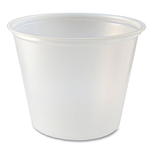 Fabri-Kal Portion Cups, 5.5 oz, Translucent, 125/Sleeve, 20 Sleeve/Carton (PC550)
