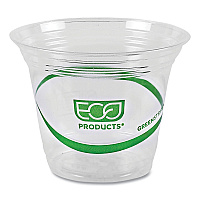 Eco-Products GreenStripe Renewable and Compostable Cold Cups, 9 oz, Clear, 50/Pack, 20 Packs/Carton (EPCC9SGS)