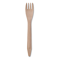 Eco-Products Wood Cutlery, Fork, Natural, 500/Carton (EPS212W)