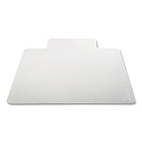Deflecto DuraMat Moderate Use Chair Mat for Low Pile Carpeting, Lipped, 45 x 53, Clear, 50/Pallet (CM13233B50)