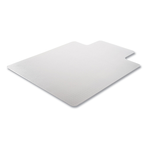 Deflecto DuraMat Moderate Use Chair Mat for Low Pile Carpeting, Lipped, 45 x 53, Clear, 25/Pallet (CM13233B25)