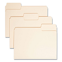 Smead SuperTab Top Tab File Folders, 1/3-Cut Tabs: Assorted, Letter Size, 0.75