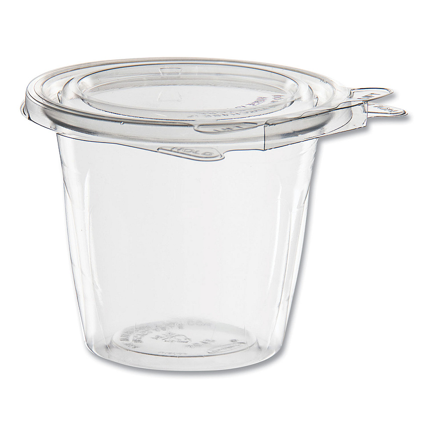 Dart SafeSeal Tamper-Resistant, Tamper Evident Bowls, Flat Lid, 12 oz, 4.36 x 8.84 x 3.51, Clear, Plastic, 256/Carton (SC12F)