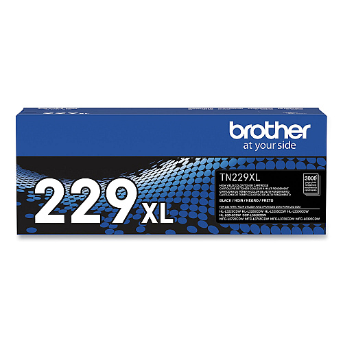 Brother TN229XL High-Yield Toner, 3,000 Page-Yield, Black (TN229XLBK)