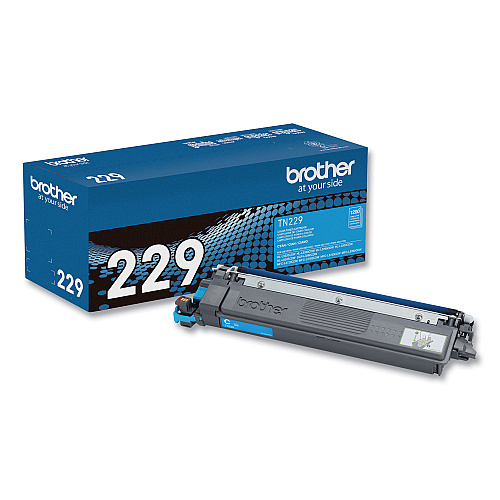 Brother TN229C Toner, 1,200 Page-Yield, Cyan