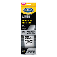 Dr. Scholl's Professional Series Work Puncture Resistant Insoles for Men, Men's Size 8 to 14, Black (00293)