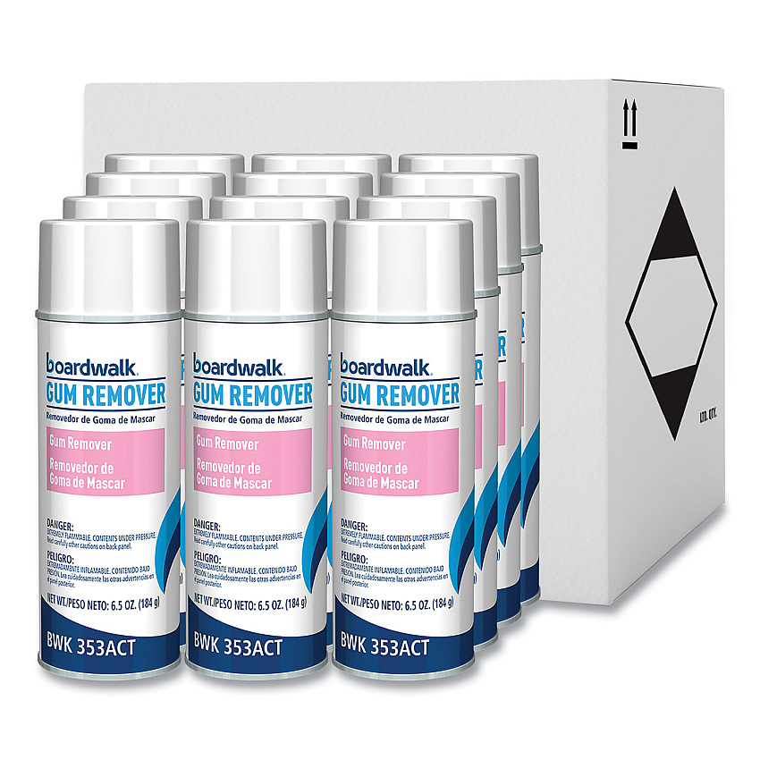 Boardwalk&reg; Chewing Gum & Candle Wax Remover, 12 Cans (BWK353ACT)