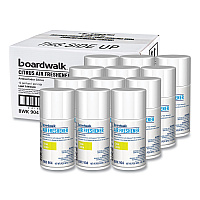 Boardwalk&reg; Metered Air Freshener Refill, Citrus Sunrise, 12 Cans (BWK904)