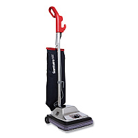 Sanitaire TRADITION QuietClean Upright Vacuum SC889A, 12" Cleaning Path, Gray/Red/Black (SC889D)