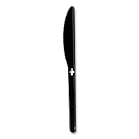 Knife WeGo Polystyrene, Knife, Black, 1000/Carton (54101102)