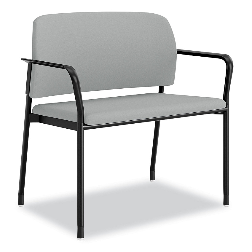 HON Accommodate Series Bariatric Chair with Arms, 33.5" x 21.5" x 32.5", Flint Seat, Flint Back, Charblack Legs (SB50FESX39CB)