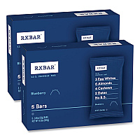 RXBAR Adult Bars, Blueberry, 1.83 oz Bar, 5 Bars/Box, 2 Boxes/Carton (60000741)